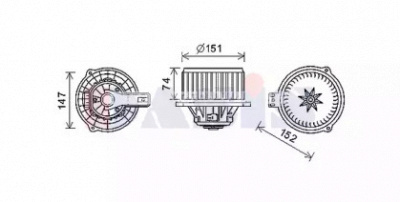 AKS DASIS 518112n -  Вентилятор салона